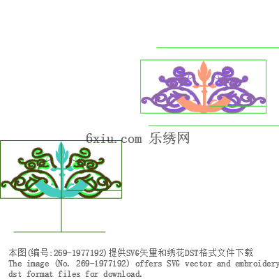 svg矢量绣花图下载