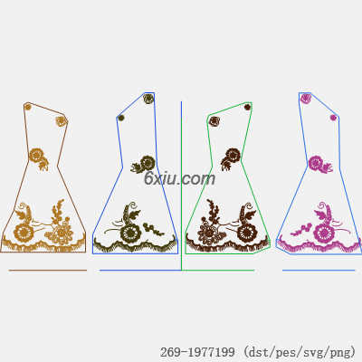 svg矢量绣花图下载
