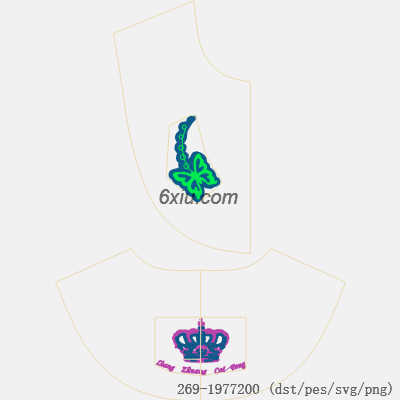 svg矢量绣花图下载