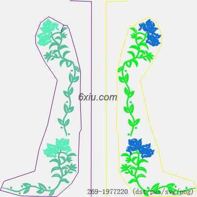 svg矢量绣花图下载