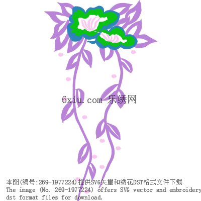 svg矢量绣花图下载