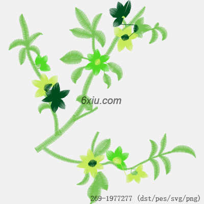 svg矢量绣花图下载