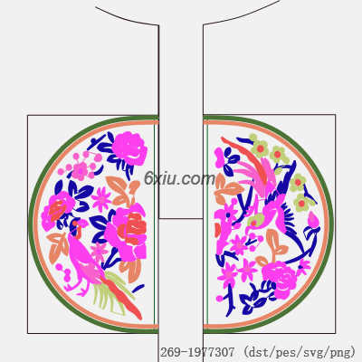 svg矢量绣花图下载