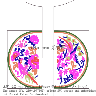 svg矢量绣花图下载