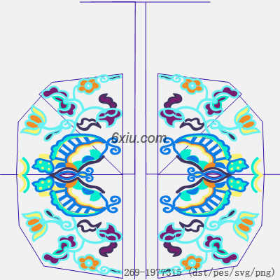 svg矢量绣花图下载