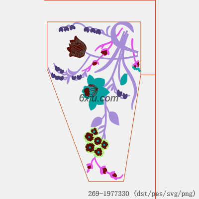 svg矢量绣花图下载