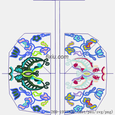 svg矢量绣花图下载