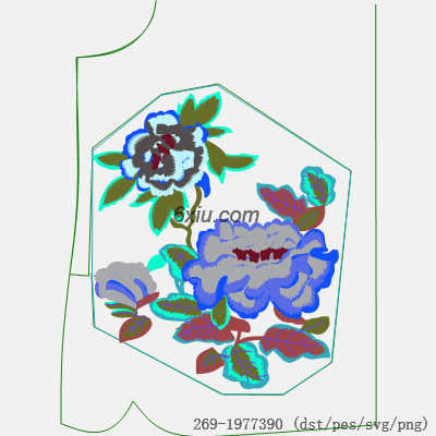 svg矢量绣花图下载