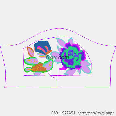 svg矢量绣花图下载