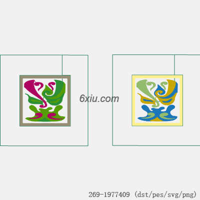 svg矢量绣花图下载