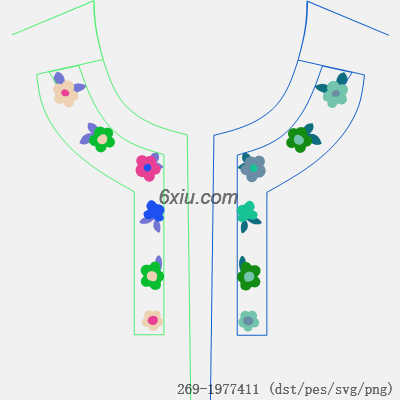 svg矢量绣花图下载