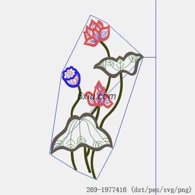 svg矢量绣花图下载