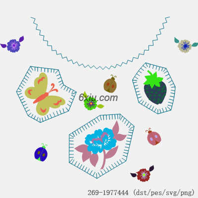 svg矢量绣花图下载