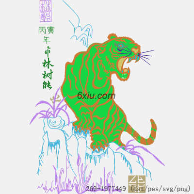 svg矢量绣花图下载