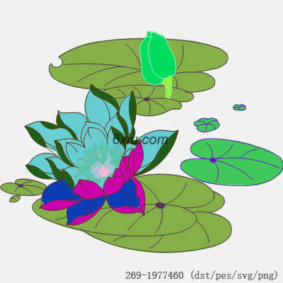 svg矢量绣花图下载