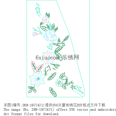 svg矢量绣花图下载