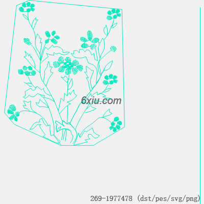 svg矢量绣花图下载