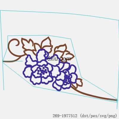 svg矢量绣花图下载