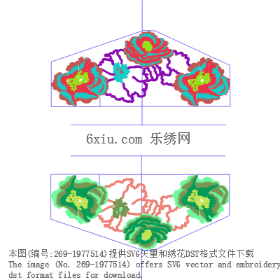 svg矢量绣花图下载
