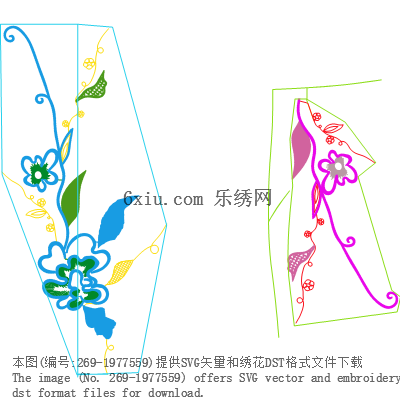 svg矢量绣花图下载