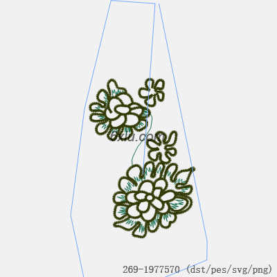 svg矢量绣花图下载