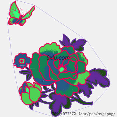svg矢量绣花图下载