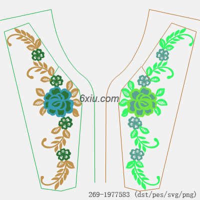 svg矢量绣花图下载