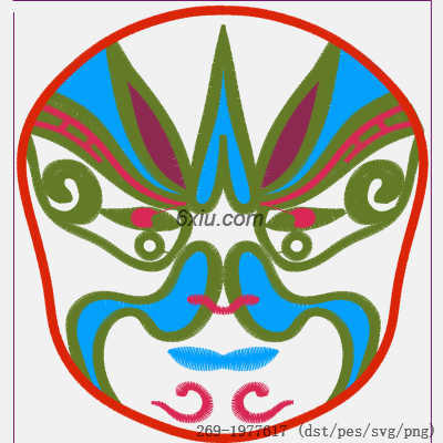 svg矢量绣花图下载