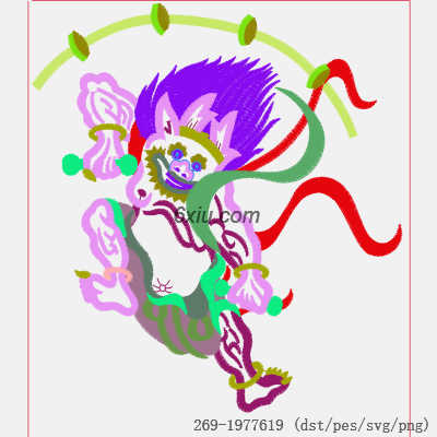 svg矢量绣花图下载