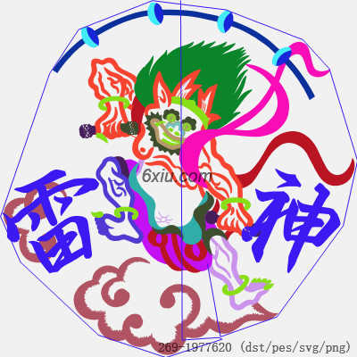 svg矢量绣花图下载