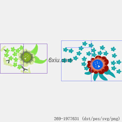 svg矢量绣花图下载