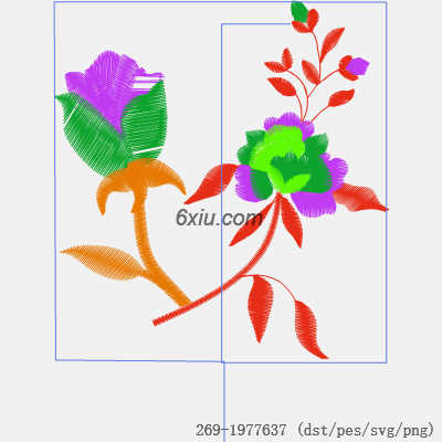 svg矢量绣花图下载