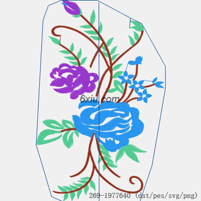 svg矢量绣花图下载