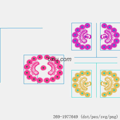 svg矢量绣花图下载