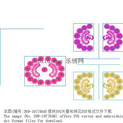 svg矢量绣花图下载