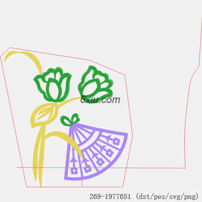 svg矢量绣花图下载