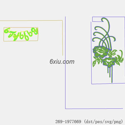 svg矢量绣花图下载