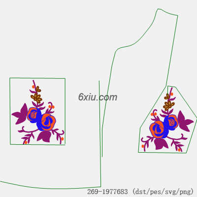 svg矢量绣花图下载