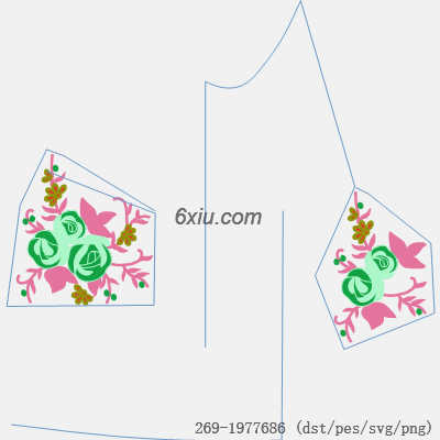 svg矢量绣花图下载