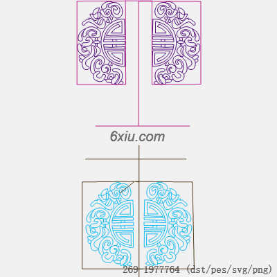 svg矢量绣花图下载
