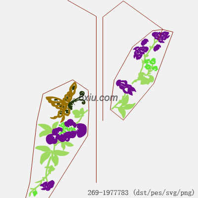 svg矢量绣花图下载