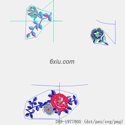 svg矢量绣花图下载