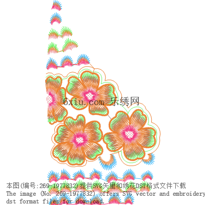 svg矢量绣花图下载