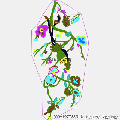 svg矢量绣花图下载