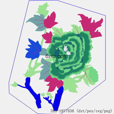 svg矢量绣花图下载
