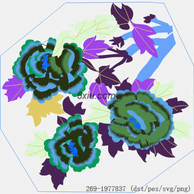 svg矢量绣花图下载