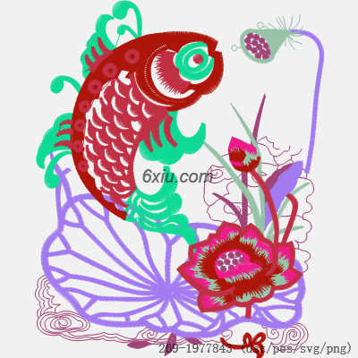 svg矢量绣花图下载