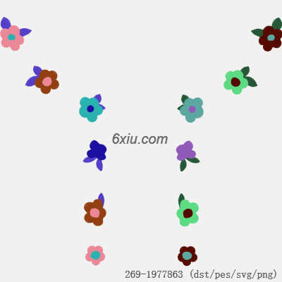svg矢量绣花图下载