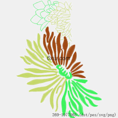 svg矢量绣花图下载