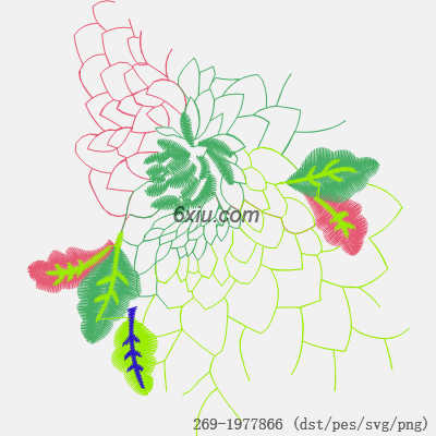 svg矢量绣花图下载